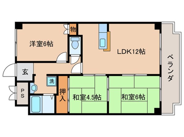 プル－リオン椥辻の物件間取画像